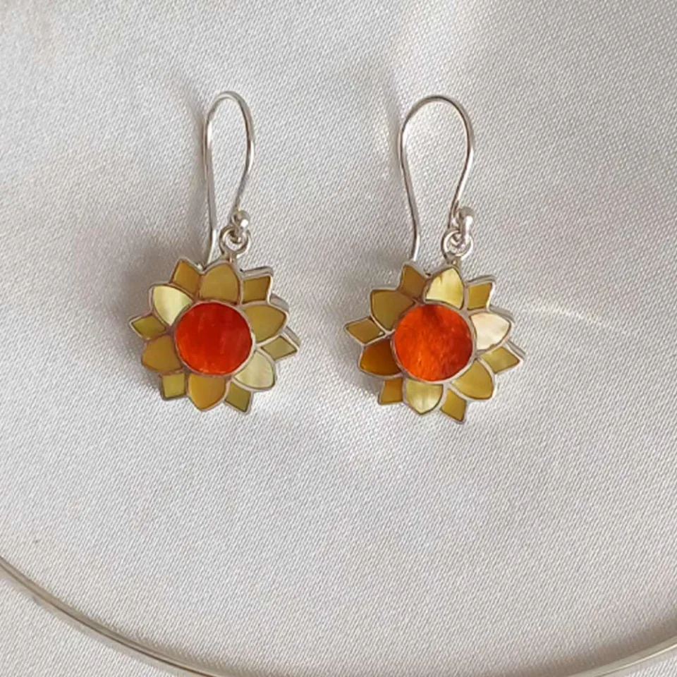 Sunflower Van Gogh Earrings