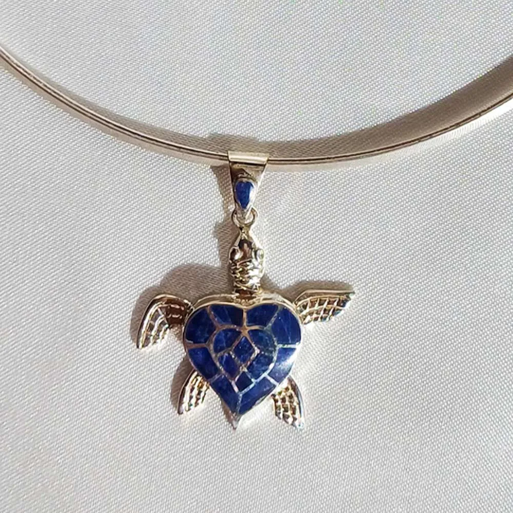 Turtle Sodalite Pendant