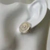Spiral Mother Pearl stud Earrings (M)
