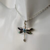 Dragon-fly Abalone & Onyx Pendant